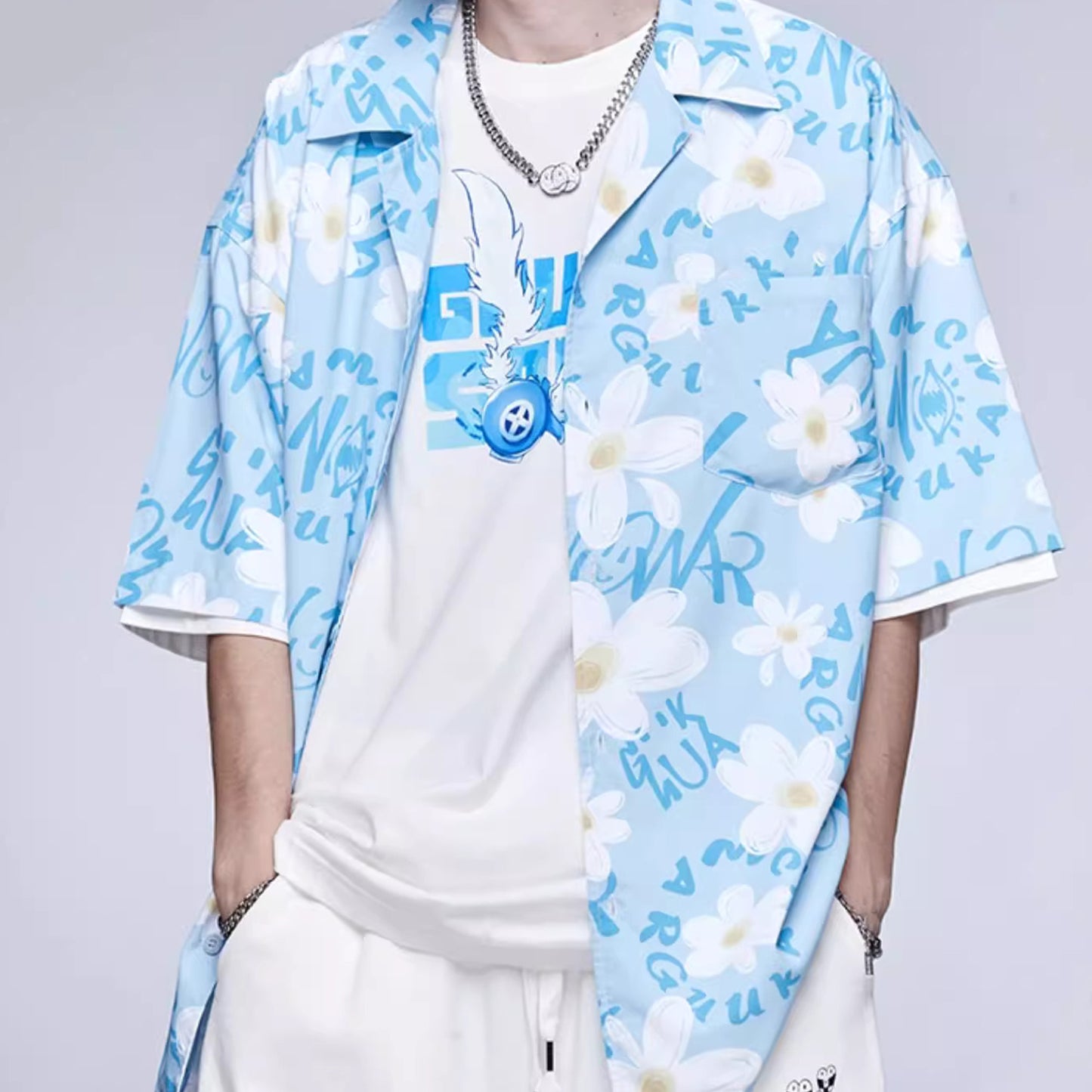 Sirhao Button-front aloha shirts